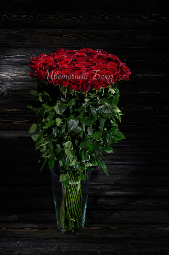 Темно-красная роза 1 метр фото 2