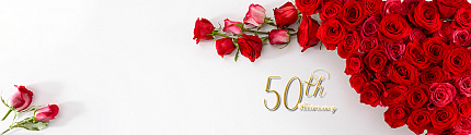 Букет цветов на юбилей женщины 50 лет